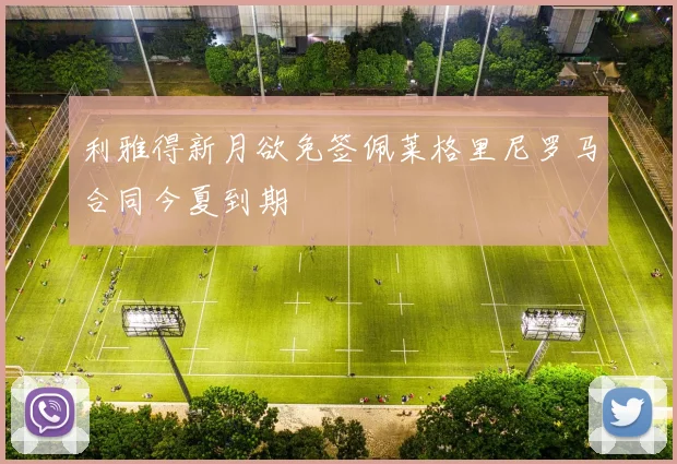 利雅得新月欲免签佩莱格里尼罗马合同今夏到期
